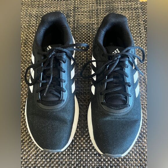 Adidas Start Your Run Black Sneakers Size 8 Comfy - Picture 8 of 8